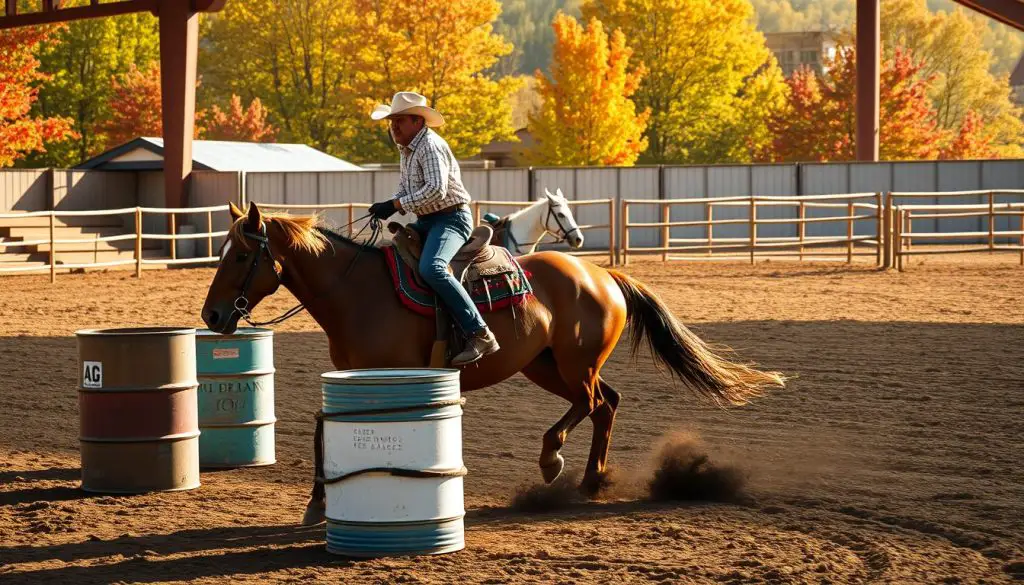 mixing up riding routine